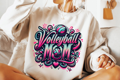 Volleyball Mom PNG, Volleyball PNG Sublimation, Game Day PNG Product Image 3