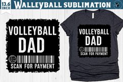 Volleyball sublimation | Volleyball DAD png Product Image 1