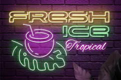 VOLTA - Neon Light Party Font Product Image 3