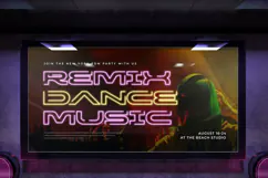 VOLTA - Neon Light Party Font Product Image 4
