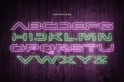 VOLTA - Neon Light Party Font Product Image 6