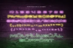VOLTA - Neon Light Party Font Product Image 8