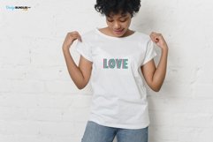 Volumetric Inscription Love Cross Stitch Pattern PDF File Product Image 2
