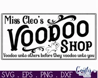Vintage Farmhouse Halloween Svg Sign, Voodoo Shop Product Image 2