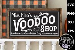 Vintage Farmhouse Halloween Svg Sign, Voodoo Shop Product Image 1
