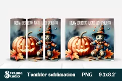 Halloween tumbler wrap | Voodoo doll PNG Product Image 3