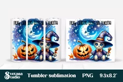 Halloween tumbler wrap | Voodoo doll PNG Product Image 5