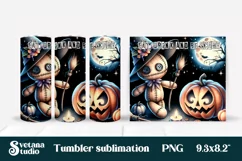 Halloween tumbler wrap | Voodoo doll PNG Product Image 2