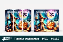 Halloween tumbler wrap | Voodoo doll PNG Product Image 3