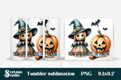 Halloween tumbler wrap | Voodoo doll PNG Product Image 2
