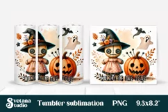 Halloween tumbler wrap | Voodoo doll PNG Product Image 4