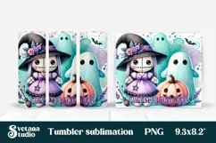 Halloween tumbler wrap | Voodoo doll PNG Product Image 3