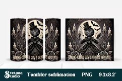 Halloween tumbler wrap | Voodoo doll PNG Product Image 2