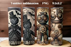 Halloween tumbler wrap | Voodoo doll PNG Product Image 1