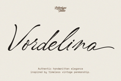 Vordelina Vintage Script Font Product Image 1