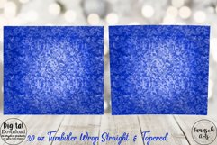 20oz Tumbler watercolor camouflage BLUE Sublimation wrap Product Image 2