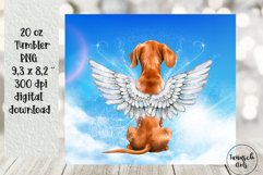 Memorial VIZSLA dog ANGEL 20 oz tumbler sublimation Product Image 2