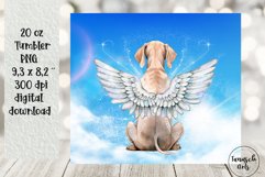 Memorial WEIMARANER dog ANGEL 20 oz tumbler sublimation Product Image 2