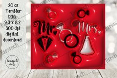 3d inflated wedding sublimation tumbler, puff wrap BUNDLE Product Image 7
