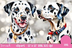 watercolor Dalmatian clipart Dog sublimation PNG Product Image 2