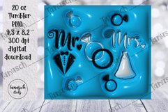 3d inflated wedding sublimation tumbler, puff wrap BUNDLE Product Image 9