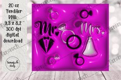 3d inflated wedding sublimation tumbler, puff wrap BUNDLE Product Image 10