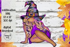 halloween sexy witch girl gnome Sublimation PNG Product Image 3