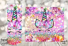 Glitter unicorn bubble gum 20oz Tumbler Sublimation BUNDLE Product Image 2