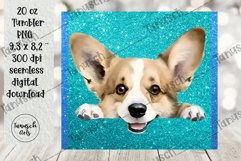 20oz glitter tumbler peeking dog mix breeds Sublimation Product Image 6