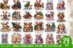 cute christmas Sublimation mega bundle PNG Product Image 5