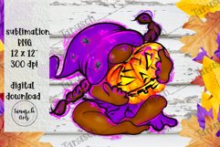 halloween sexy witch african american girl gnome Sublimation Product Image 3