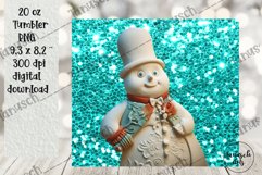 3d gothic christmas ugly snowman plaster 20oz tumbler Bundle Product Image 7