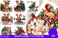 funny christmas funny SQUARE COASTER BUNDLE Product Image 6