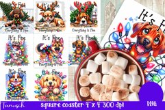 funny christmas funny SQUARE COASTER BUNDLE Product Image 7