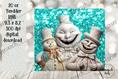 3d gothic christmas ugly snowman plaster 20oz tumbler Bundle Product Image 9