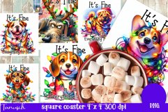 funny christmas funny SQUARE COASTER BUNDLE Product Image 8