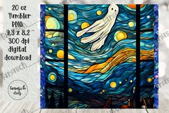 stained glass halloween sublimation 20oz tumbler design Product Image 2