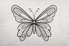 Butterfly Mandala SVG Glitter Butterfly Clipart Sublimation Product Image 2