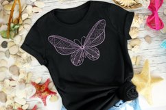 Butterfly Mandala SVG Glitter Butterfly Clipart Sublimation Product Image 1