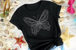 Butterfly Mandala SVG Glitter Butterfly Clipart Sublimation Product Image 1