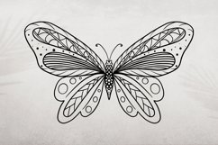 Butterfly Mandala SVG Glitter Butterfly Clipart Sublimation Product Image 2