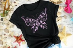 Butterfly Mandala SVG Glitter Butterfly Clipart Sublimation Product Image 1