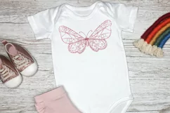 Butterfly Mandala SVG Glitter Butterfly Clipart Sublimation Product Image 1