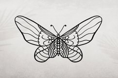 Butterfly Mandala SVG Glitter Butterfly Clipart Sublimation Product Image 2