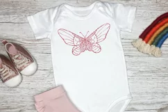Butterfly Mandala SVG Glitter Butterfly Clipart Sublimation Product Image 1