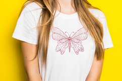 Butterfly Mandala SVG Glitter Butterfly Clipart Sublimation Product Image 1