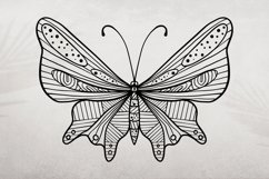 Butterfly Mandala SVG Glitter Butterfly Clipart Sublimation Product Image 2