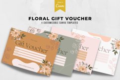 Floral Gift Voucher Canva Template Product Image 1