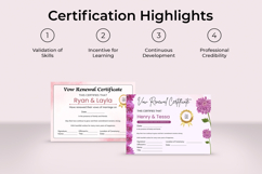 Printable Vow Renewal Certificate Canva Template Product Image 5