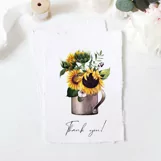 Watercolor sunflower clipart. Sublimation PNG Product Image 7